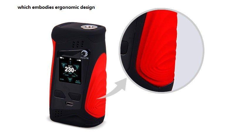 Yosta Livepor TC Box Mod 230W Which Embodies Ergonomic Design