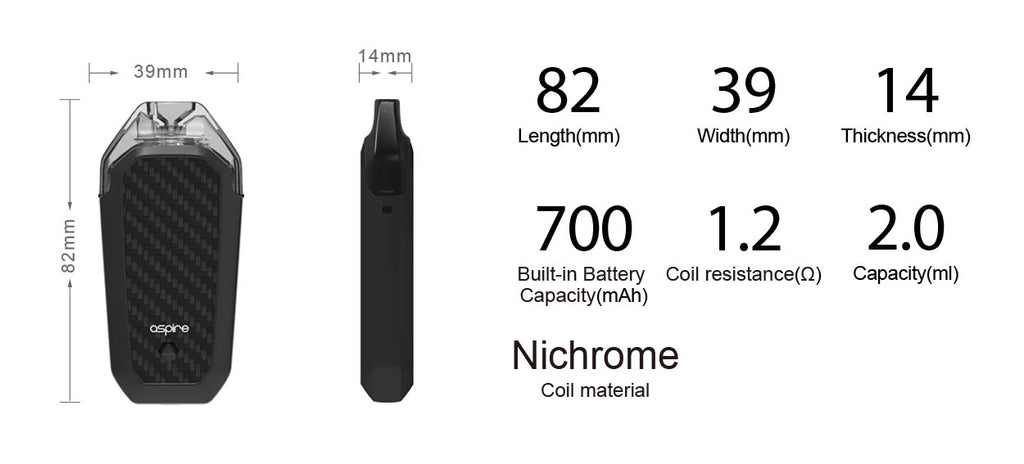 Aspire AVP Vape Pod System Chinese Version Parameter
