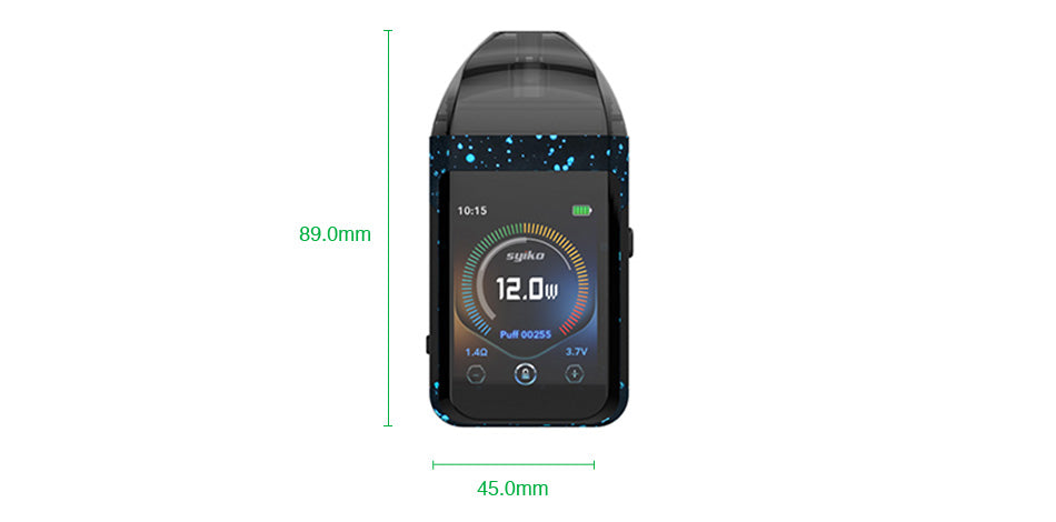 Syiko SE Vape Pod System Size