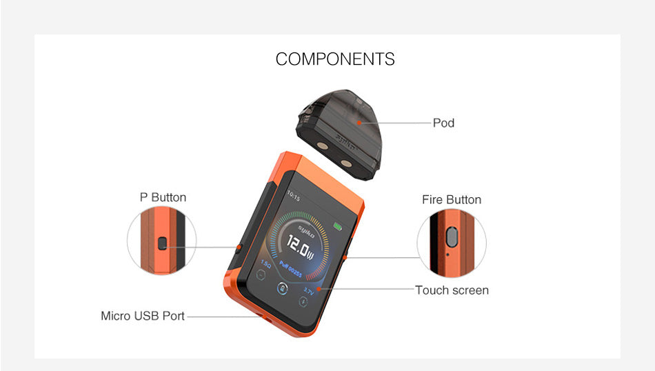 Syiko SE Vape Pod System Components