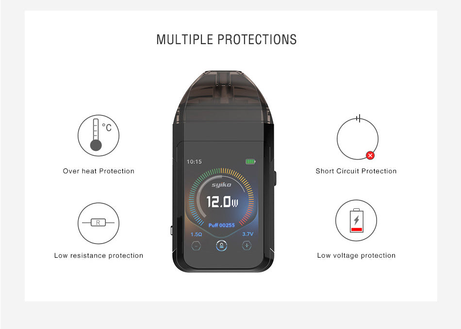 Syiko SE Vape Pod System Multiple Protections